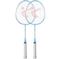 Miniatyrbild 4 av 8: Ett par Aluminiumlegering Tecknad Barn Badmintonracket Utomhussport Fritid ToyBlue