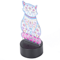 Miniatyrbilde 7 av 8: LED Diamantmaleri Nattlys Akryl Fargeendring Berøring USB 3D Gaver DIY Hjemmedekorasjon