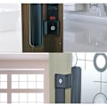 Miniatyrbillede 5 af 5: Sort Aluminium Legering Skydedørsgreb til Balkon, Badeværelse, Køkken