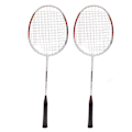 Miniatyrbild 2 av 8: REGAIL Badminton Racket Par 2 Aluminiumlegering Lätt Bärbar Badminton Rackets för Inomhus Utomhus Röd