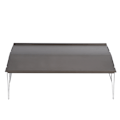 Miniatyrbillede 1 af 8: Bærbar udendørs vandreture foldbar aluminiumlegering enkelt grill picnic spisebord