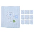 Miniatyrbillede 1 af 8: Toddler Abdominal Circumference Baby Double‑Layer Thickened Cotton High Elastic BeltBlue
