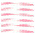 Miniatyrbilde 4 av 8: 10 stk 34 hull bindersrygg i plast, avtakbare løse bladringer, 12 mm diameter, rosa