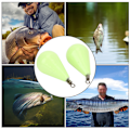 Miniatyrbillede 7 af 8: Lure Lysende Jig-hoved Bly Dybvandssynke Vægt Fiskemad Fiskegrej40#, 2 stk.