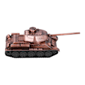Miniatyrbild 5 av 8: Tankmodell Dekoration Multifunktionell Retro Design Slitstark Militärtank Ornament för Gåvor Souvenirer Samlingar