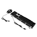 Miniatyrbild 3 av 8: 104 tangenter Tangentbord Mus Set Bakgrundsbelysning USB Färgglad Ergonomisk Stabil Bakgrundsbelyst tangentbord Mus Combo
