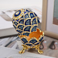 Miniatyrbild 6 av 8: Påskägg Prydnadsask Emaljerad Påskägg Smyckeskrin Organizer Heminredning