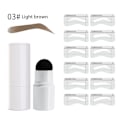 Miniatyrbillede 2 af 8: Øjenbryns stempel Bryn Stamp Shaping Kit Vandtæt og svedtæt, holdbart Øjenbryn Stempel Makeup Tools