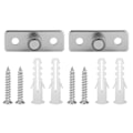 Miniatyrbillede 1 af 8: 2 Stk Rustfri Stål Stalddør Rulle Gulvguide Skydedør Hardware tilbehør