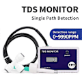 Miniatyrbild 2 av 5: TDS-mätare LCD Online Vattenkvalitetsmätare 0-9990PPM Detektion Vatten TDS-monitor Inlopp Utlopp Test f