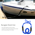 Miniatyrbillede 7 af 8: Frit justerbar kajaksurfing Bungee Dock Line Praktisk Yacht Marine Elastisk Kano Tilslutningsreb Tilbehør Blå