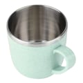 Miniatyrbild 4 av 8: Kolvar för vetehalm av rostfritt stål Vatten Kaffe Juice Mjölk Mugg (grön)