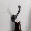 Miniatyrbillede 6 af 8: Vægmonteret Knagerække Sort Zink Legering Knager Hængekrog Nem Installation Multifunktionel Krog til Tøj Tasker Huer