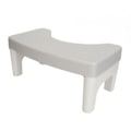 Miniatyrbild 2 av 8: Toalettpall Tjock Toalett Squat Steg Poop Fotpall Anti Slip Yta Stabil Robust Squat Toalettpall Grå