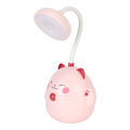 Miniatyrbillede 3 af 8: Sød skrivebordslampe Bærbar Natlampe Bærbar Foldbar Lys USB Genopladning LED-lys Øjenbeskyttelse Læselampe Pink