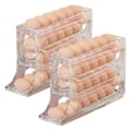 Miniatyrbilde 1 av 5: 2 stk. 4-lags eggholder automatisk rullende dispenser eggstativholder