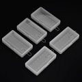 Miniatyrbillede 7 af 8: 5 STK Bærbar Hard PP Transparent Case Holder Opbevaringsboks til 8 x AAA batterier med krog