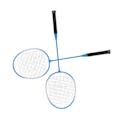 Miniatyrbild 5 av 8: LEIJIAER Badminton Racket Offensiv Järnlegering Lätt Bekväm Grepp Sport Badminton Racket Blå