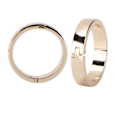Miniatyrbillede 5 af 8: 5 stk. runde karabinhager i holdbar legering, tilbehør til løse spiralnotesbøger, ydre diameter 30 mm, indre diameter 25 mm