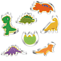 Miniatyrbillede 2 af 5: Dinosaur Kageudstansningssæt - 7 stk. Rustfrit Stål Bagekageværktøjer