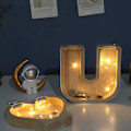 Miniatyrbilde 3 av 5: Trefil Alphabet U Spargris for Barn Jenter Gutter Småbarn Myntboks Bursdagsgave
