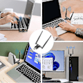 Miniatyrbilde 5 av 5: 1300mbps Langdistanse USB Wifi Adapter For PC Stasjonær Laptop, USB Trådløs Adapter Dual Band 2.4ghz 5
