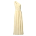 Miniatyrbillede 3 af 5: Elegant og stilfuld one-shoulder maxi-kjole til kvinder i sort, str. M