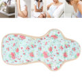 Miniatyrbilde 5 av 8: Vaskbar klut menstruasjonspute Vifteformet vinge Gjenbrukbar sanitetsbind Truseinnlegg Grønn 350 mm