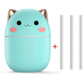 Pikkukuva 2 / 2: ilmankostutin 200ml Söpö Kawaiil Aroma Diffuser Yövalolla, vihreä