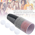 Miniatyrbild 8 av 8: Beer Pong Set Beer Pong Drickspel Set Beer Pong Cups 22 Cups 4 PingPong Bollar Röd Svart