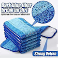 Miniatyrbilde 3 av 5: (12 Stk.) Mikrofiber Rengjøringsputer Kompatible med Bona Mopp Gjenbrukbare 45 cm Mopp Erstatningsputer Vaskbare Mikrofiber Moppeputer Refill Erstatning Mo