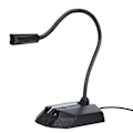 Miniatyrbild 8 av 8: Datormikrofon Svanhalsdesign Allmän typ Mikrofon med färgglad RGB-lampa för inspelningsmöte