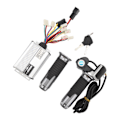 Miniatyrbild 6 av 8: Elcykelkonverteringssats 48V 1000W Controller 48V Gasreglage med lås Fyrkantig display för DC-motorer