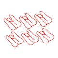 Miniatyrbilde 7 av 8: 100 STK Papirklips Metall Multifunksjonell Papir Memo Bærbar Kontorklips for Document Red