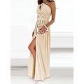 Miniatyrbillede 2 af 5: Elegant og stilfuld one-shoulder maxi-kjole til kvinder i sort, str. M