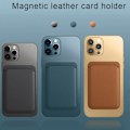 Miniatyrbild 6 av 8: Magnetisk adsorptionskorthållare i PU-läder kompatibel för iPhone 12 mini 12 Pro Max