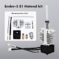 Miniatyrbillede 2 af 5: NYT -5 S1 Hotend Kit Titanium Kobber Hals Varmelegeme Blok Silikone Cover -5 S1 3D Printer Dele