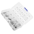 Miniatyrbilde 5 av 8: 120 stk E Clip Washer Kit Rustfritt stål Åpen låsering Ringakselring M1.5-M10
