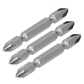 Pikkukuva 4 / 8: 10 kpl ruuvimeisselin terä sähköinen kaksoispää, vahva magneettinen S1/4 käsityökalulaitteisto 65 mm