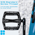 Miniatyrbillede 5 af 5: Holdbare skridsikre mountainbikepedaler med bred platform - Universal 9/16 cykeltilbehør