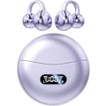 Pikkukuva 1 / 5: (Violetti) Avokorva-kuulokkeet Langattomat nappikuulokkeet Bluetooth 5.4 Urheilukuulokkeet Langaton latauskotelo ja LED-tehonäyttö Vedenpitävät kuntoilukuulokkeet