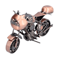 Miniatyrbillede 1 af 8: Motorcykel Model Retro Bronze Klassisk Utsøgt Hjem Dekorative Håndværk Ornament