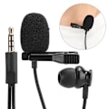 Pikkukuva 4 / 8: Minimikrofonin solmiopidike Taskupuhelimen tallennus Karaoke Matkapuhelin Pieni Mikrofoni