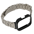 Miniatyrbillede 7 af 8: Urrem Beskyttende Case Band 2 i 1 justeret rustfrit stål urbånd til Redmi Watch 3 Silver