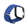 Miniatyrbild 8 av 8: 2 i 1 watch Case Silikon Justerbart case för Redmi Watch 3 Blue
