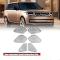 Miniatyrbild 3 av 5: 1 Set/6 st Dörrhögtalare Ljud Pad Horn Mesh Cover Trim för Range 2023 Bil Interiör Högtalarram