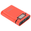 Miniatyrbilde 6 av 8: DIY Mobil 18650 Batterilader Powerbank 4 Batterier Kapasitetsboks Mikroinngang 2-veis lading med LCD-skjerm Rød