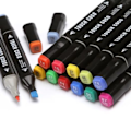 Miniatyrbild 5 av 8: Färgmarkörer Vivid 48 färger Fadeless dubbelsidig markörpenna set för kostymdesign