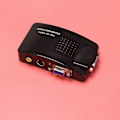 Miniatyrbild 3 av 5: AV till VGA Adapter RCA VGA Konverter PC RCA Komposit S-Video AV Ingång till PC VGA LCD Utgång Konverter Switch Box