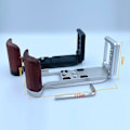 Miniatyrbilde 2 av 5: L-plate kompatibel med XT30 XT20 XT10 Kamera L Type Trebrakett Tripod Hurtigutløserplate Base Grep Håndtak B-B5